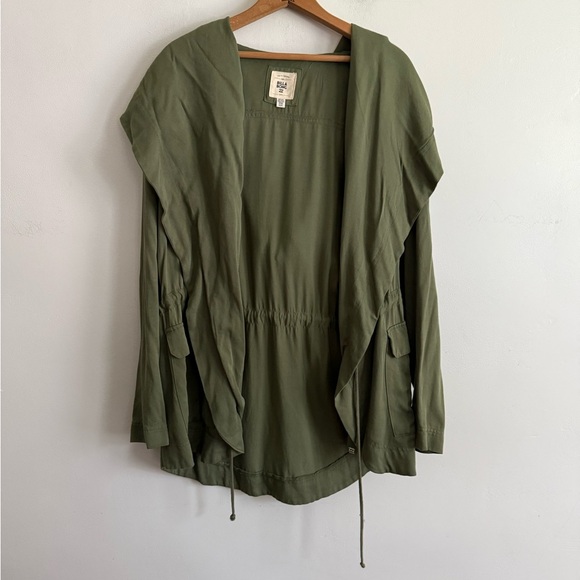 Billabong Green Utility Jacket with Cinched Waist - Picture 1 of 9